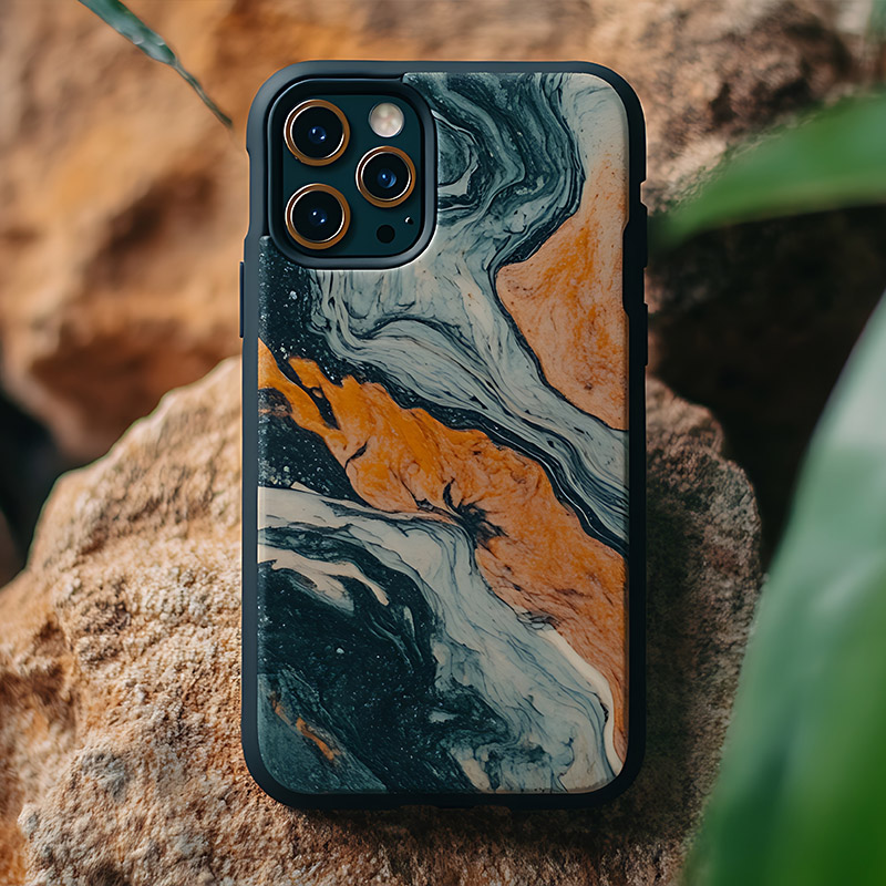 a close up of a rock